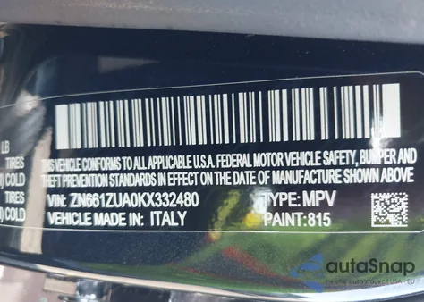 2019 Maserati Levante Gts/Trofeo из США, поврежденный, VIN ZN661ZUAOKX332480